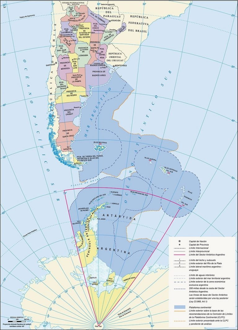 Mapa Político De Argentina Argentour 0859