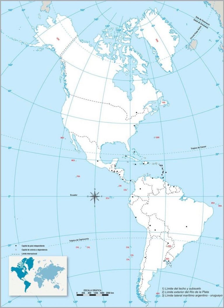Mapa De América Argentour 9901