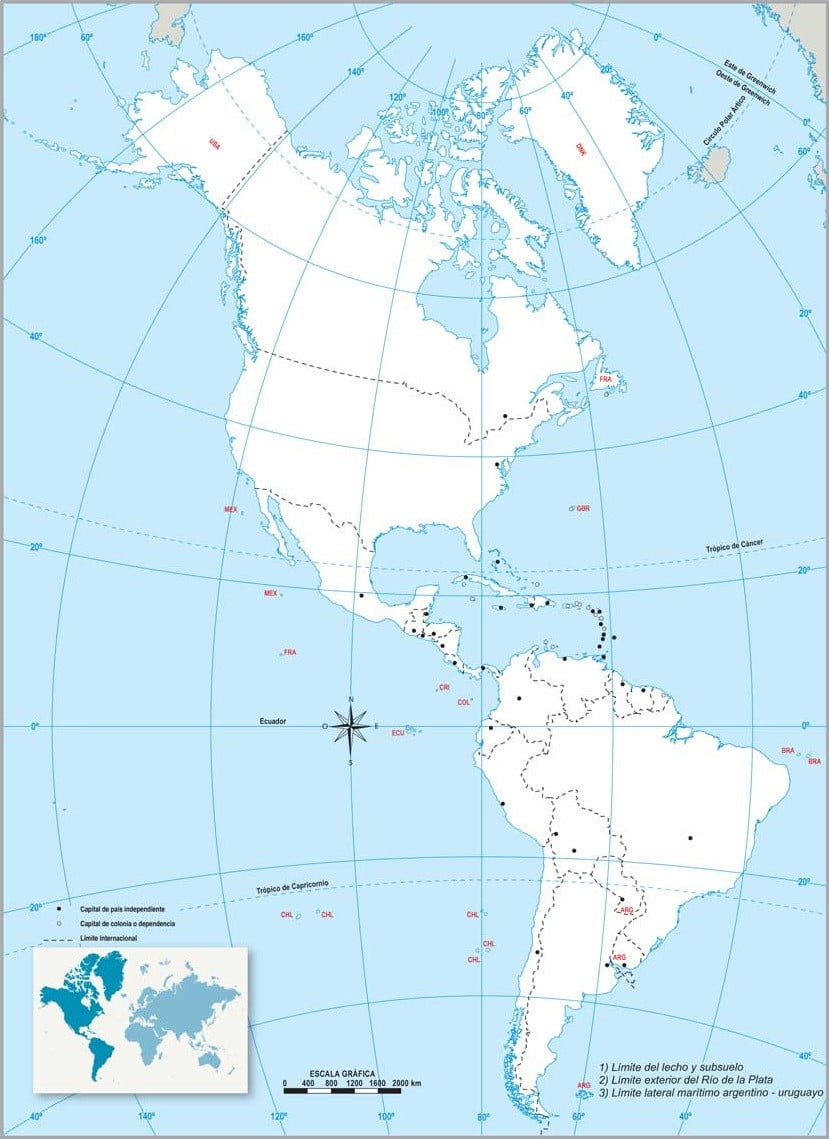 Mapa de america